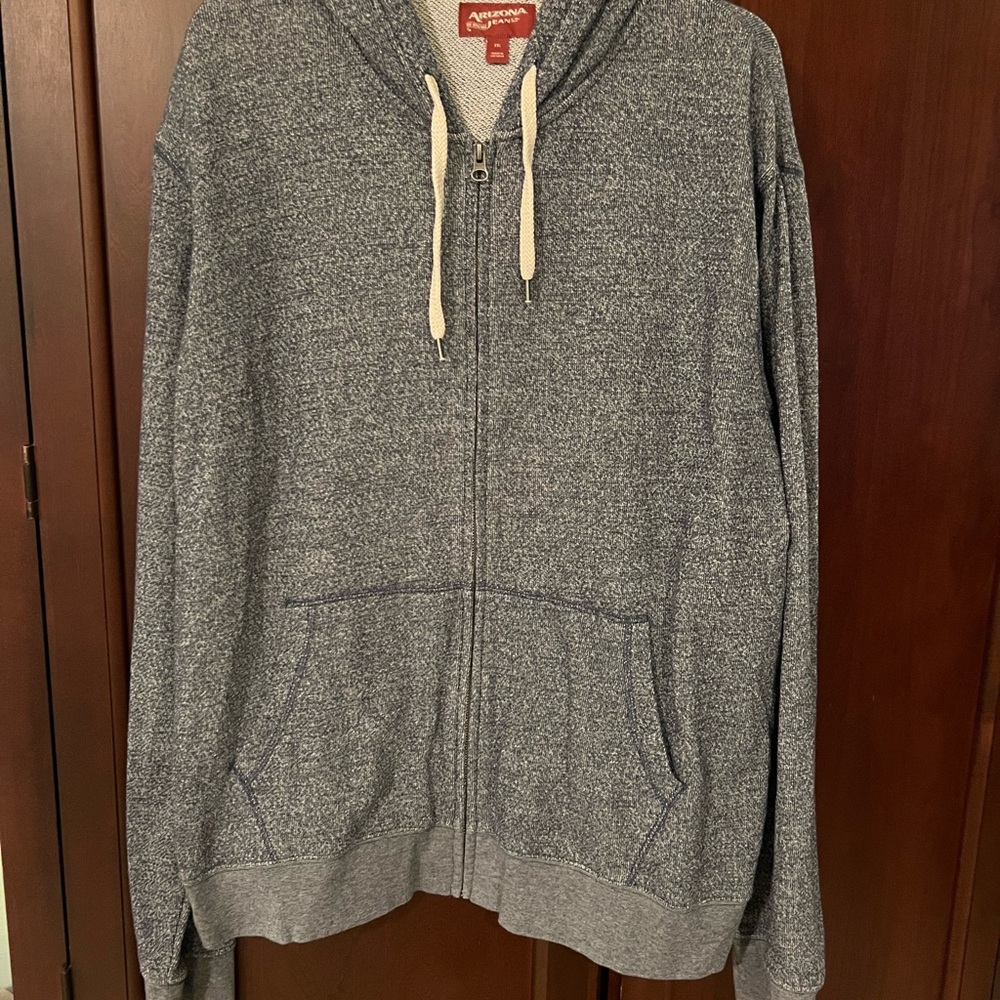 Arizona Jean Company Men's Gray Zip-Up Sweater